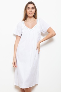 Gabby Cotton Lawn Short Sleeve Nightdress